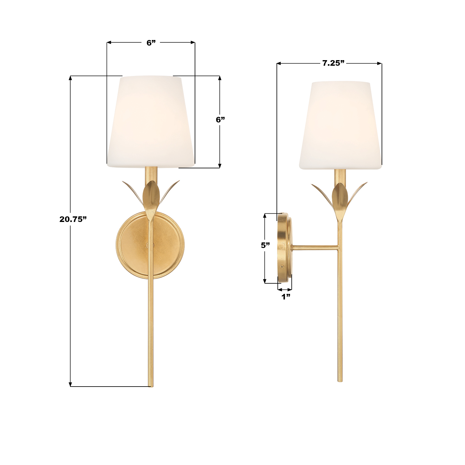 Specification Banner - Broche 6'' Sconce