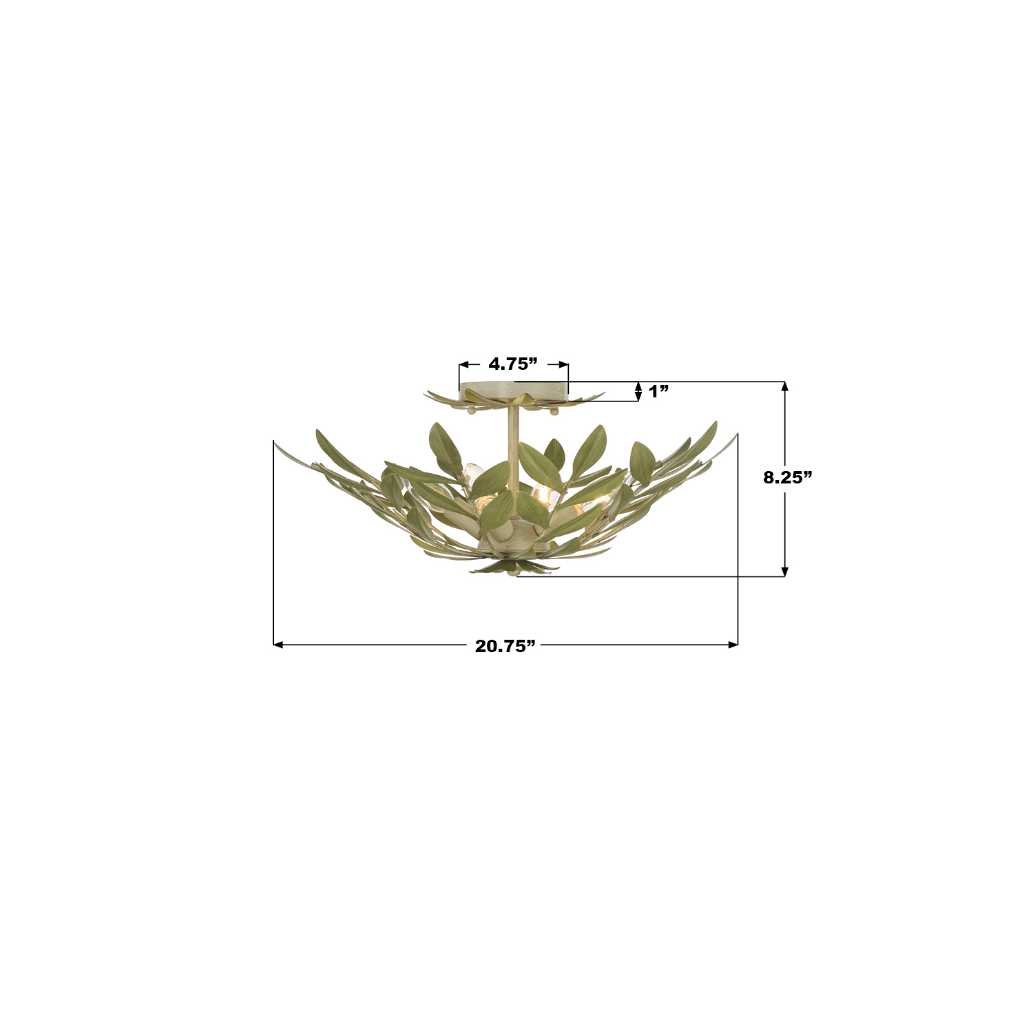 Specification Banner - Broche 20.75'' Semi Flush Mount