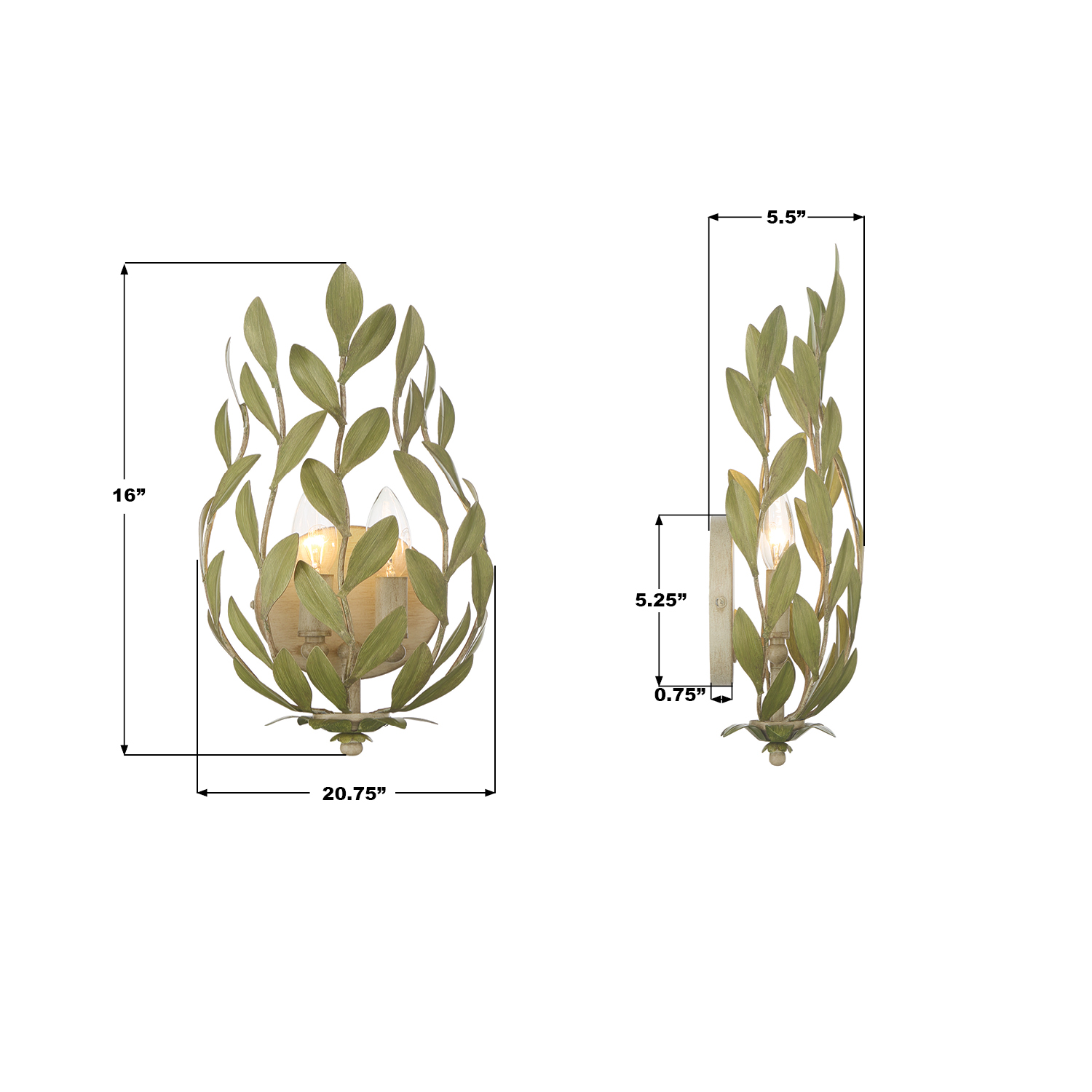 Specification Banner - Broche 8.25'' Sconce