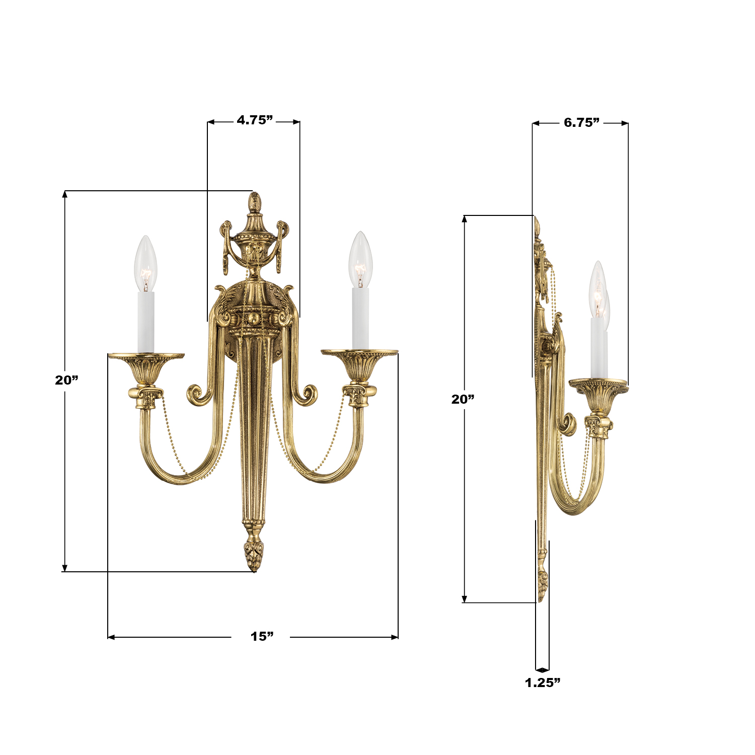 Specification Banner - Langley 15'' Sconce