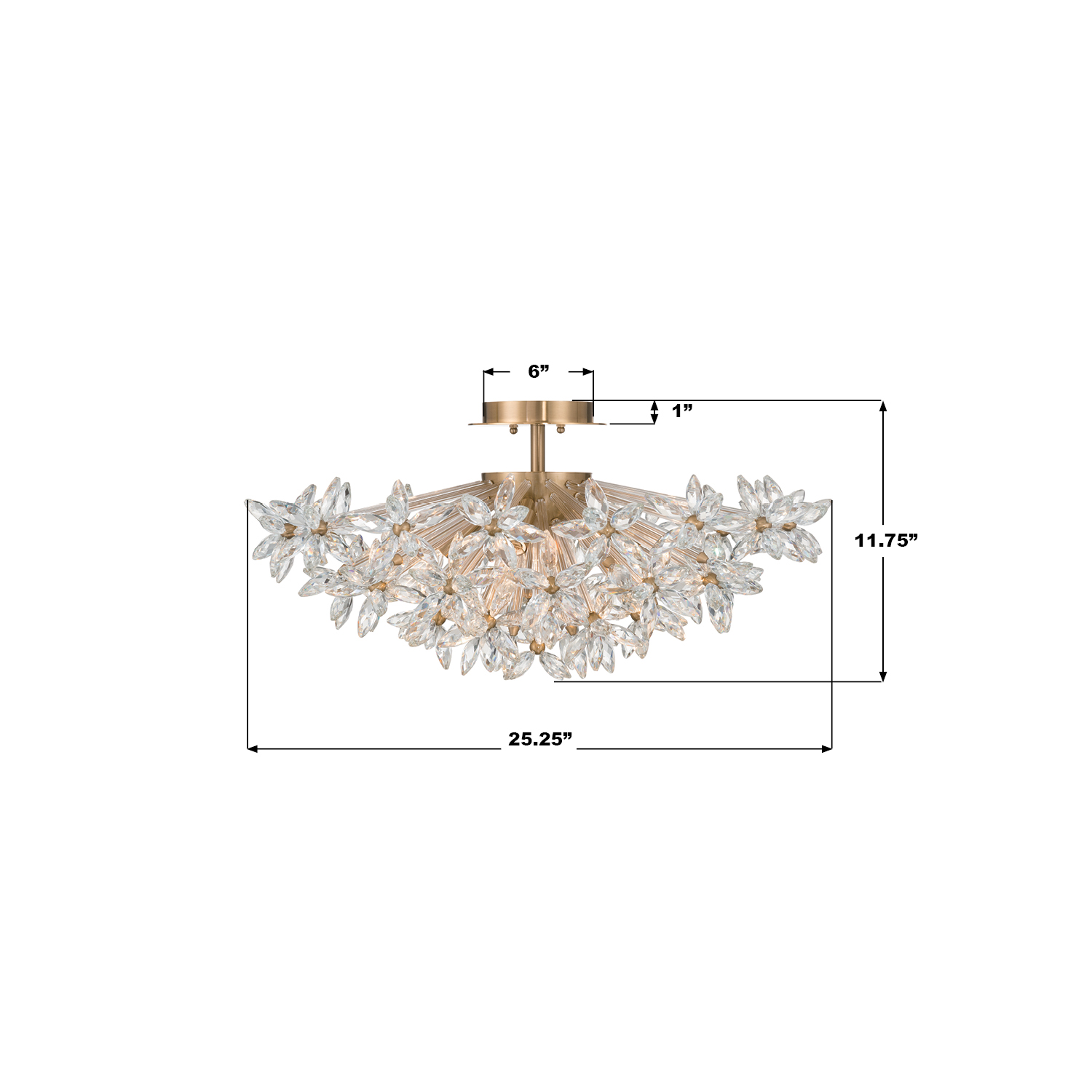 Specification Banner - Adley 25.25'' Semi Flush Mount