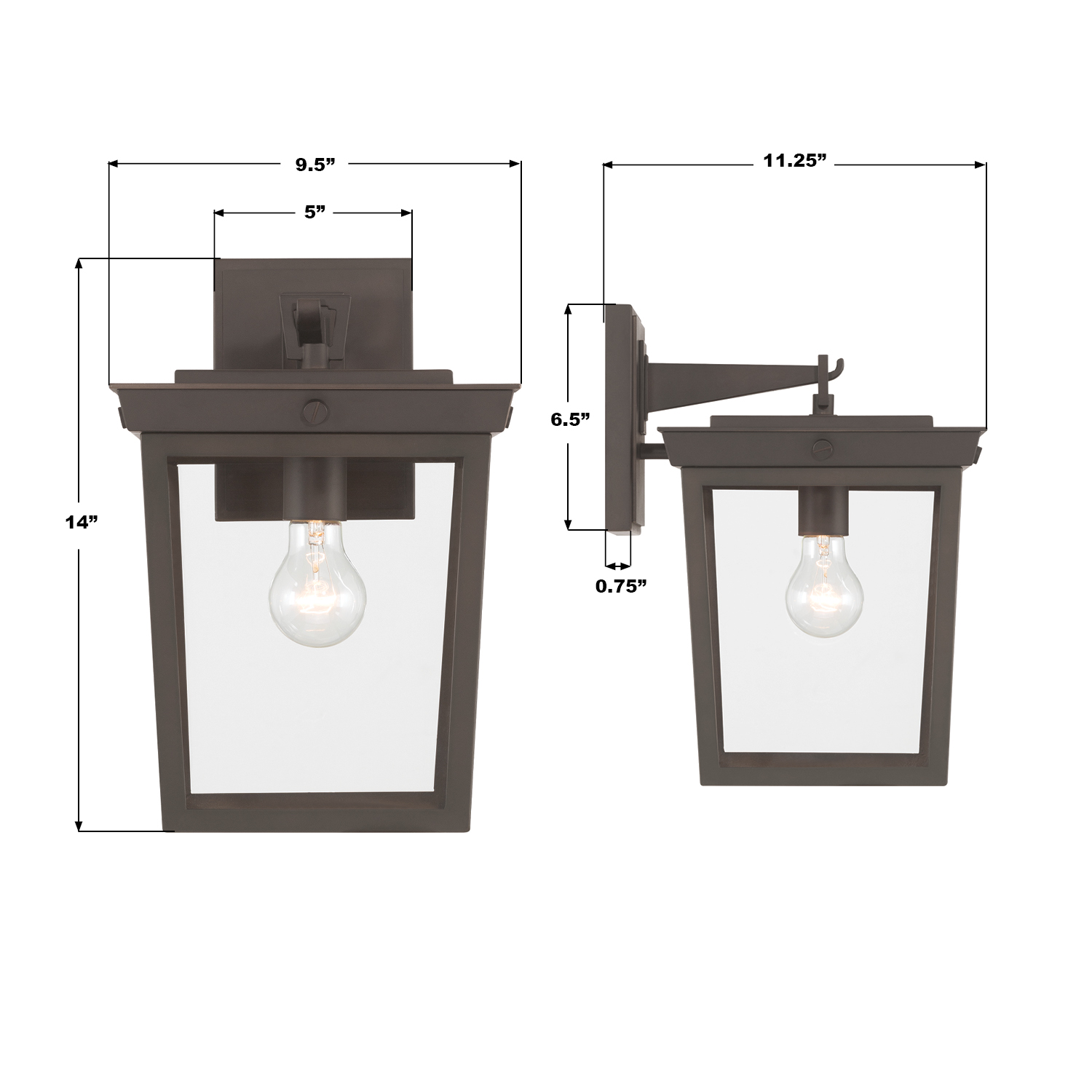 Specification Banner - Belmont 9.5'' Outdoor Sconce