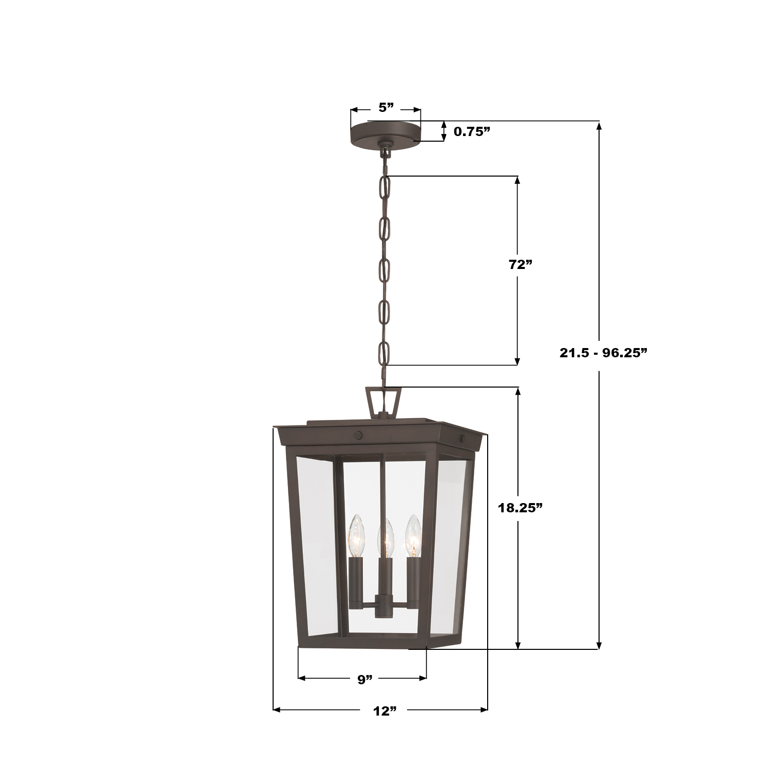 Specification Banner - Belmont 12'' Outdoor Pendant
