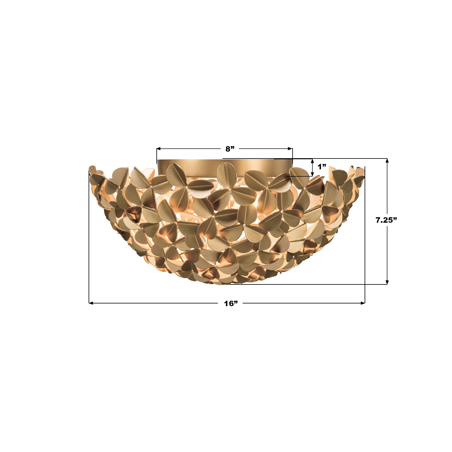 Specification Banner - Cora 16'' Flush Mount