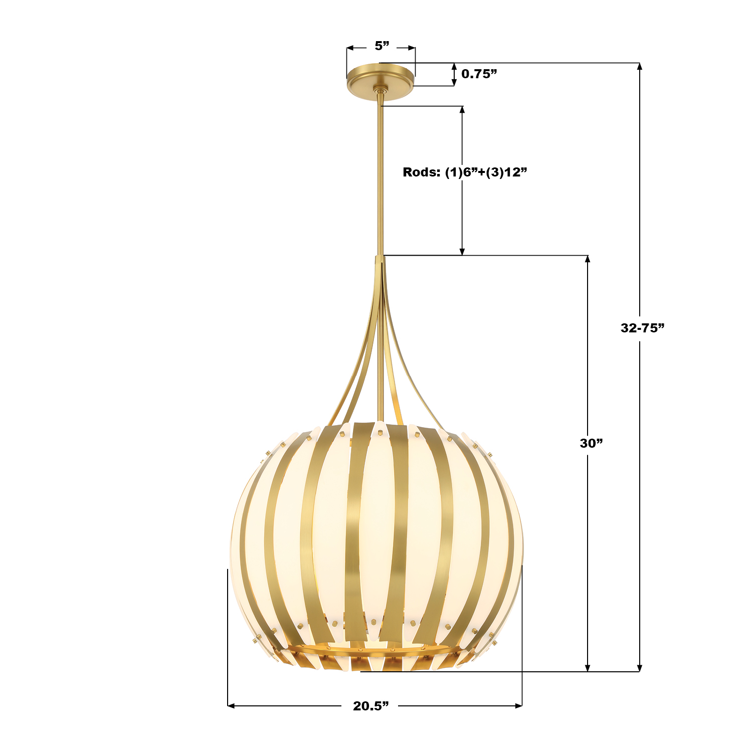 Specification Banner - Daria 20.5'' Chandelier