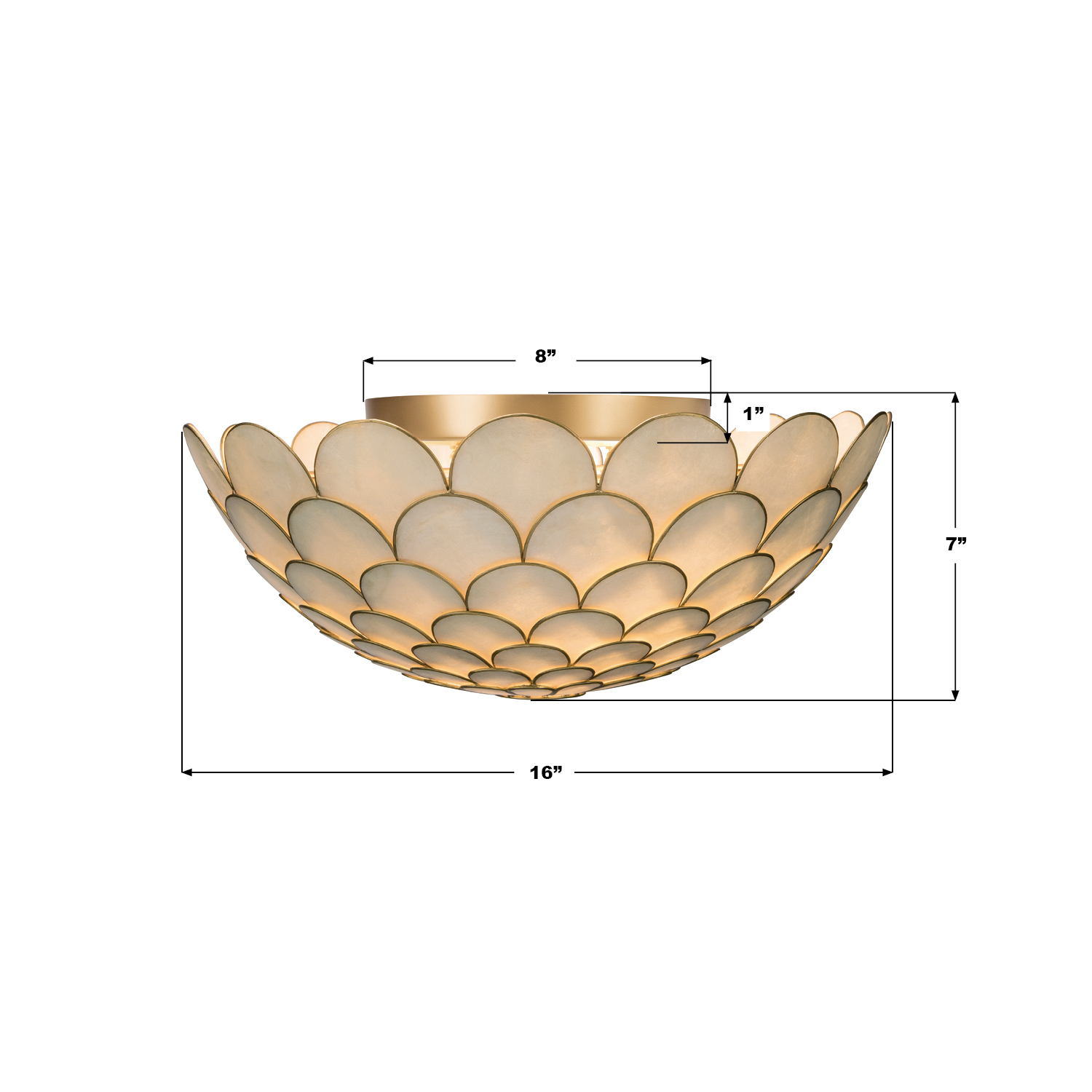 Specification Banner - Darby 16'' LED Semi Flush Mount