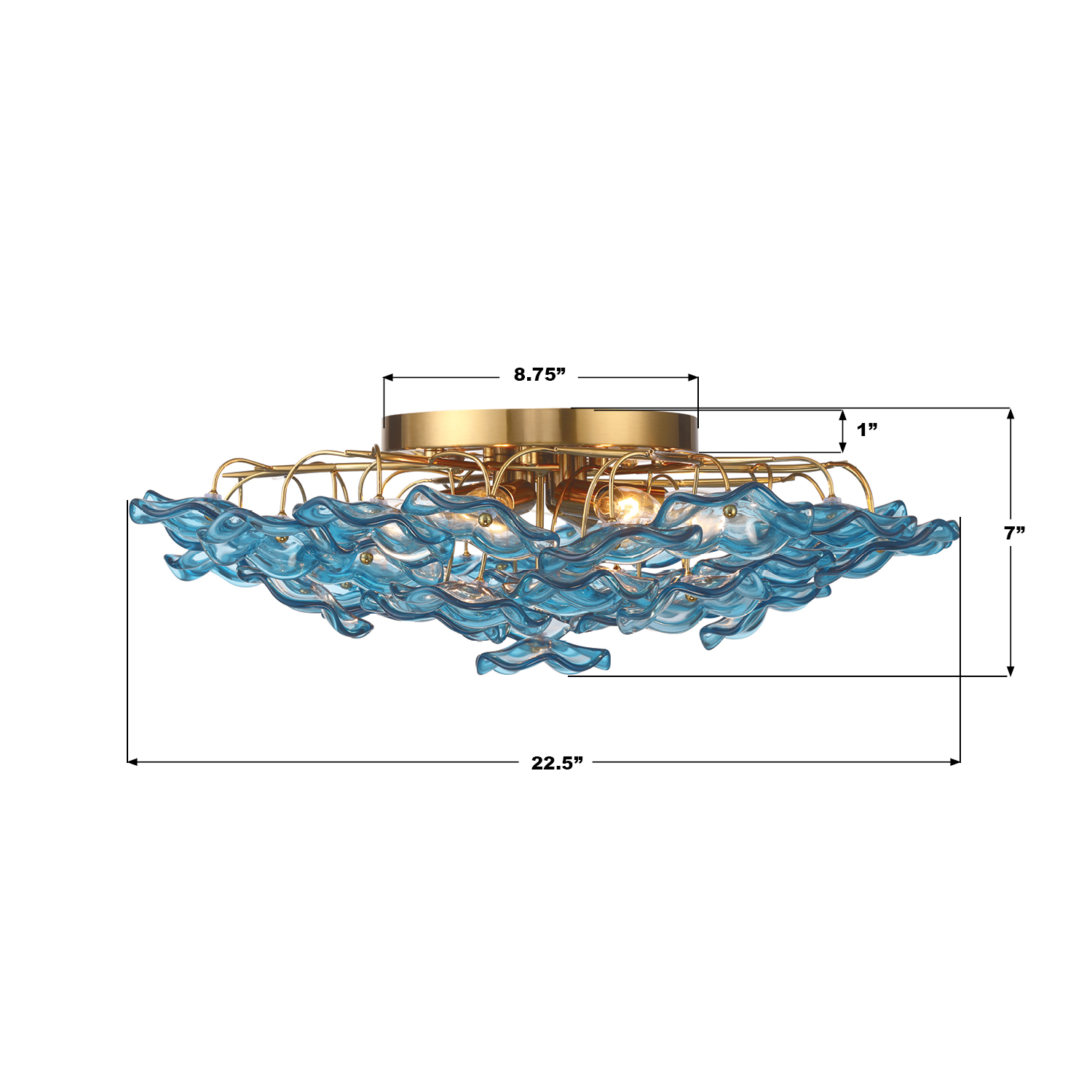 Specification Banner - Esme 22.5'' Semi Flush Mount