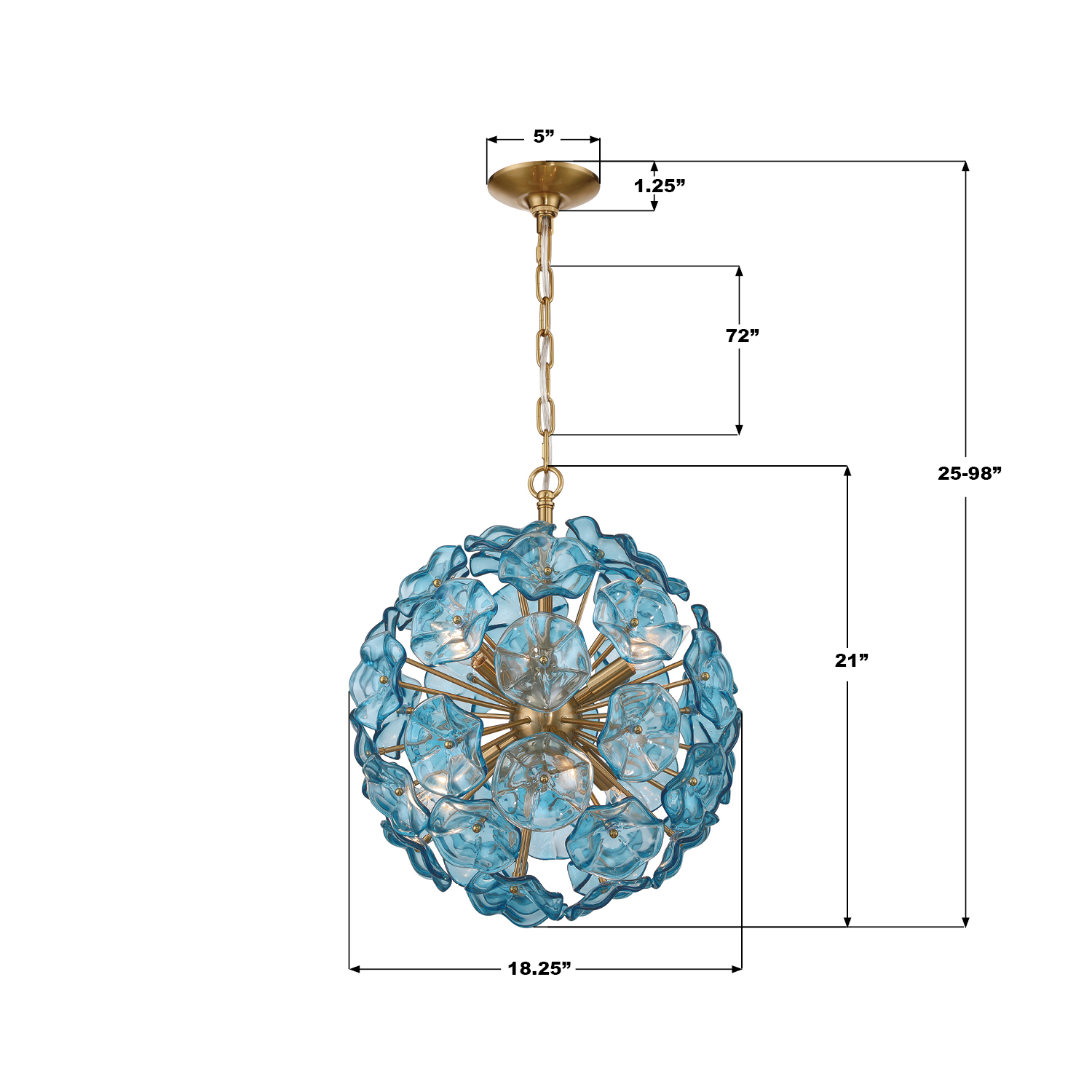Specification Banner - Esme 18.25'' Chandelier