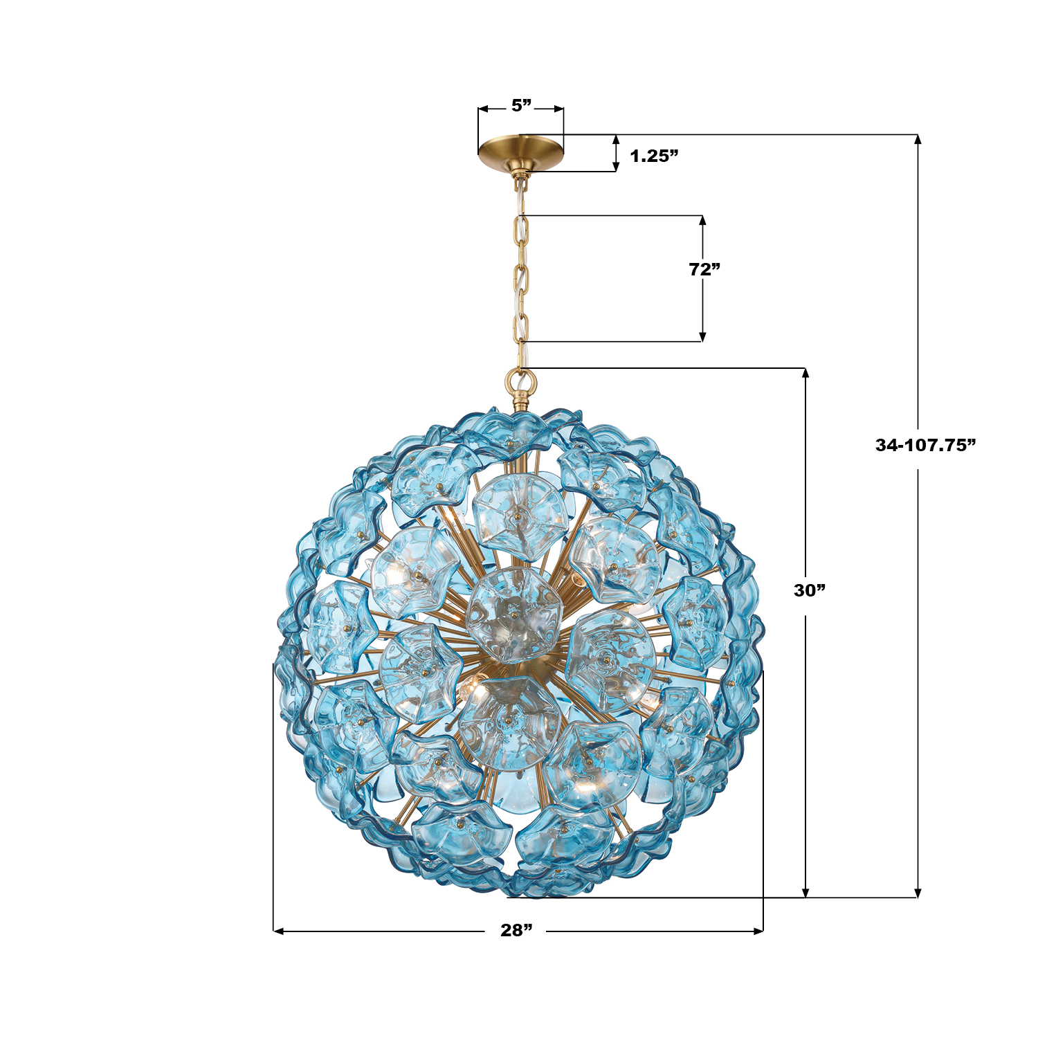 Specification Banner - Esme 28'' Chandelier