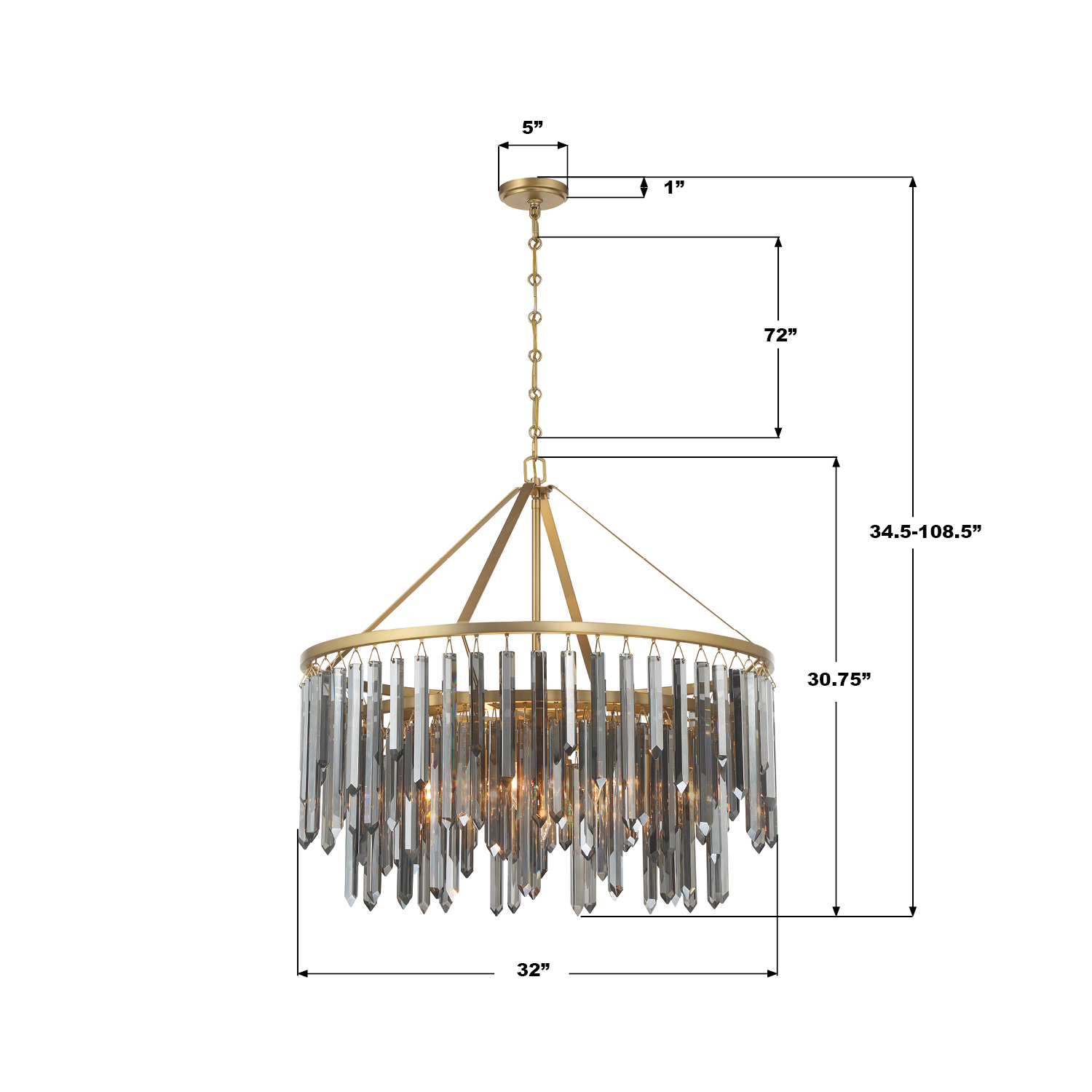 Specification Banner - Gemma 32'' Chandelier