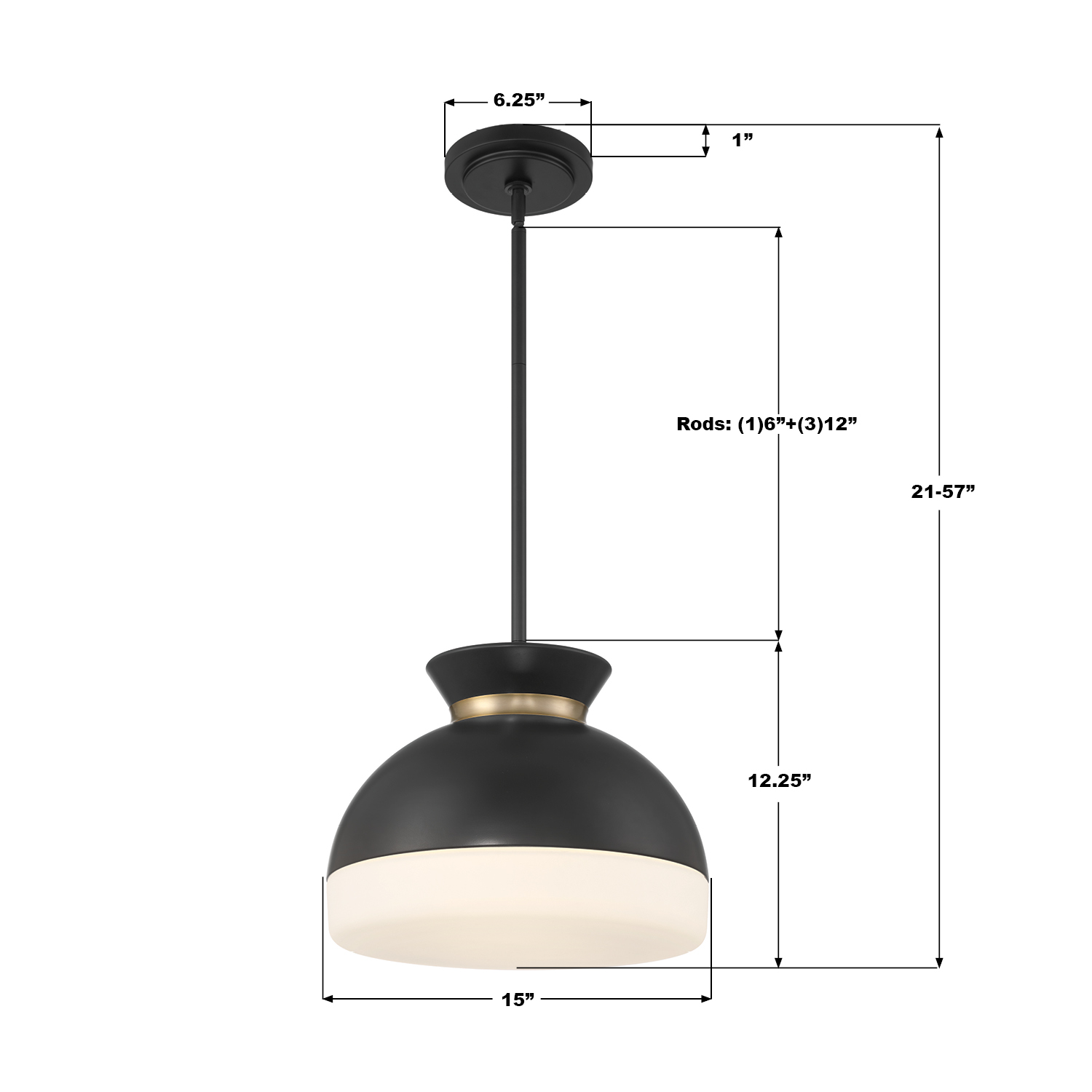 Specification Banner - Gidget 15'' Pendant