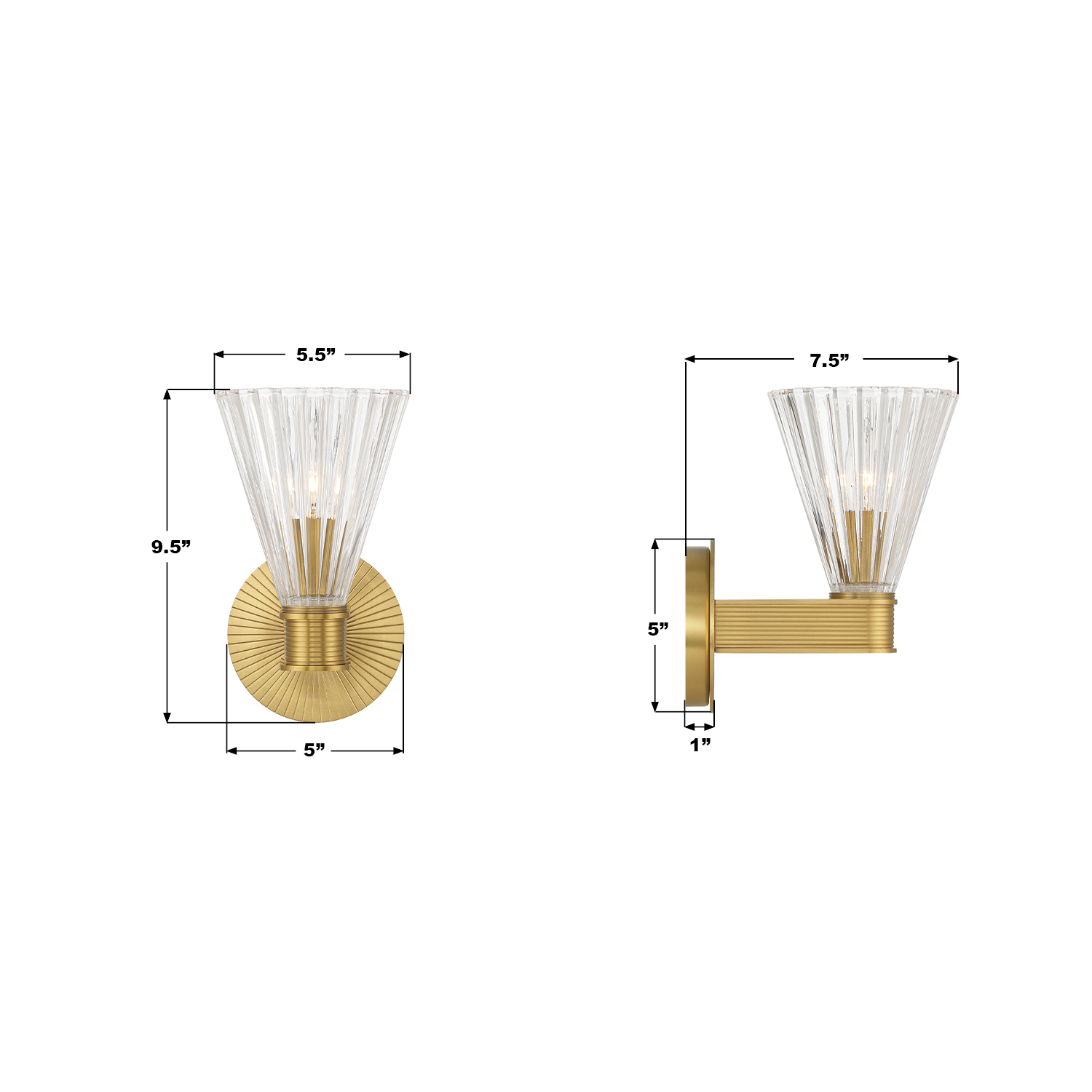 Specification Banner - Lotus 5.5'' Sconce