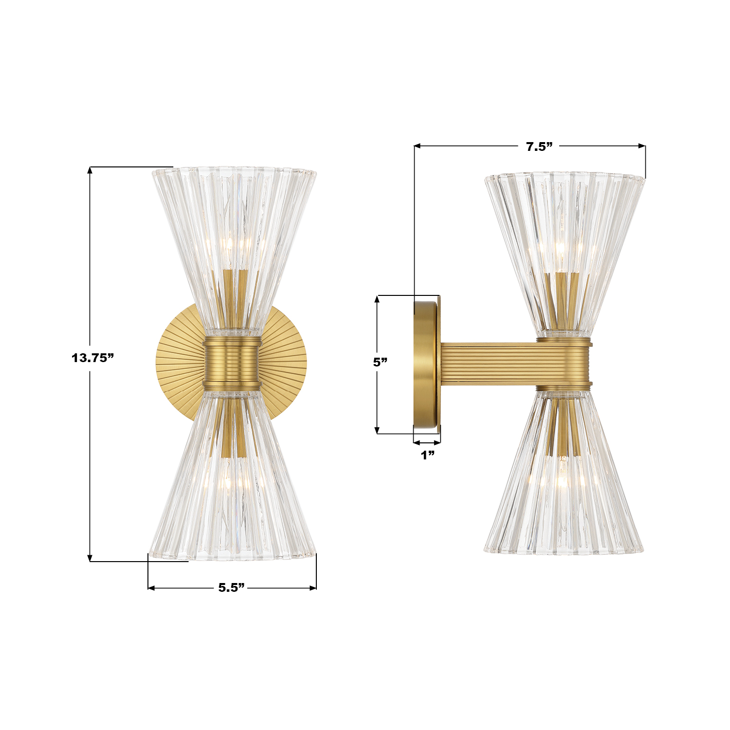 Specification Banner - Lotus 5.5'' Sconce