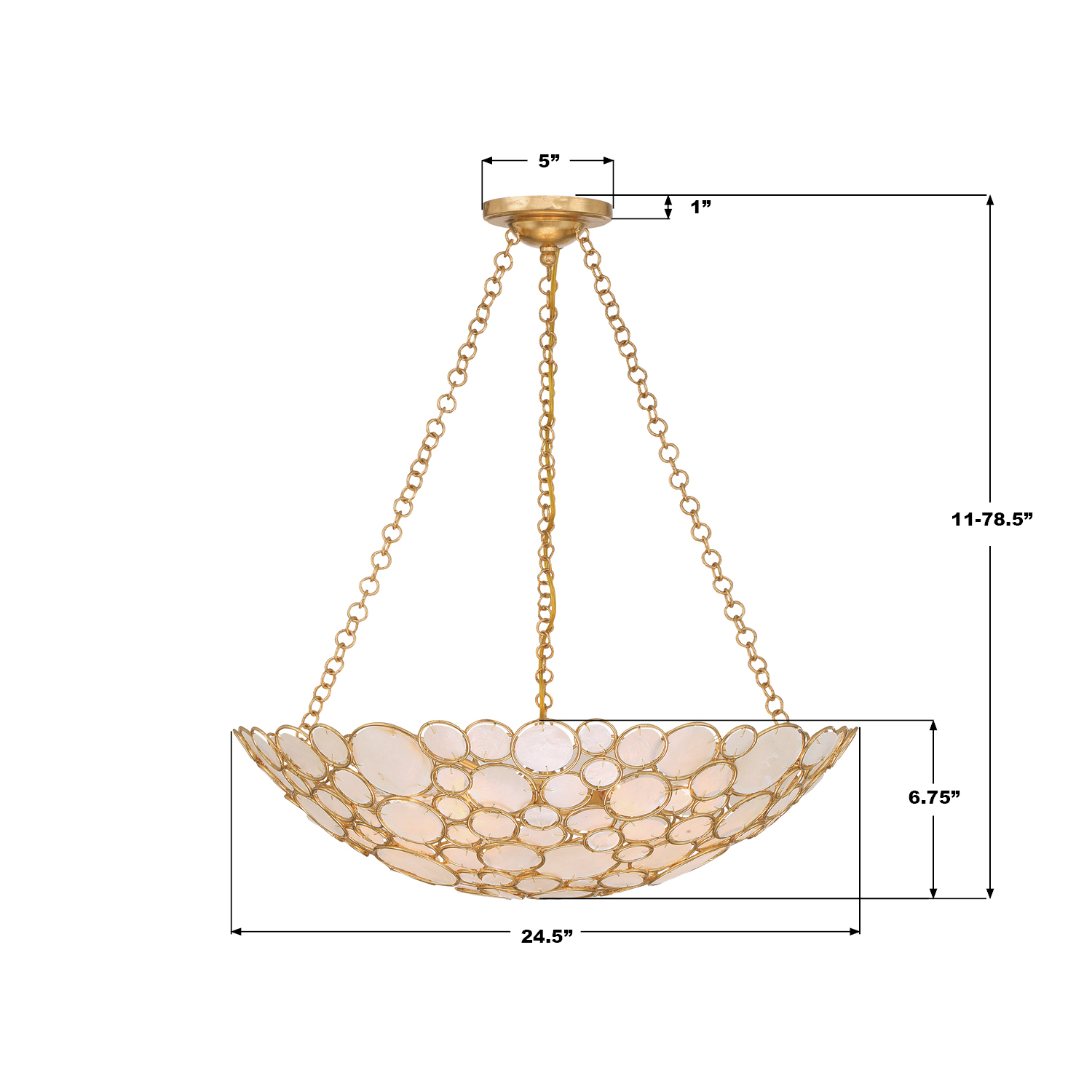 Specification Banner - Palla 24.5'' Chandelier